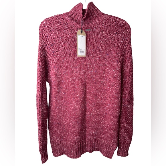 PRANA IBID SWEATER TUNIC MAROON - Picture 4 of 5